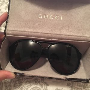 Gucci Aviator Sunglasses with Case